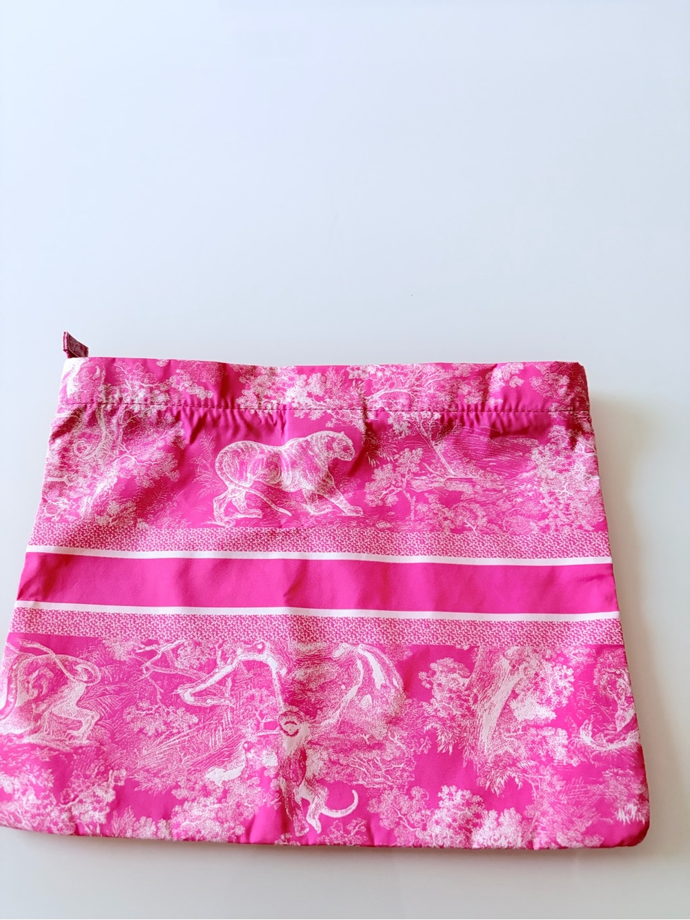 Christian Dior Pink Toile Pouch - Picture 5 of 9